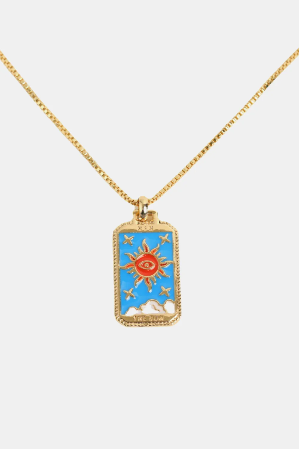 Tarot Card Pendant Copper Necklace - Image 2