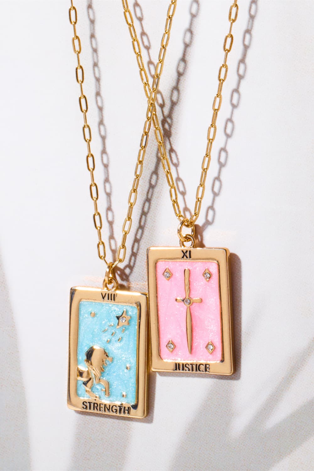 Tarot Card Pendant Copper Necklace - Image 5