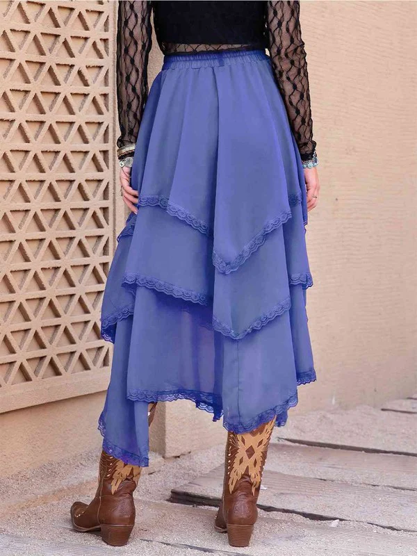 Tasha Tiered Midi Skirt - Image 5