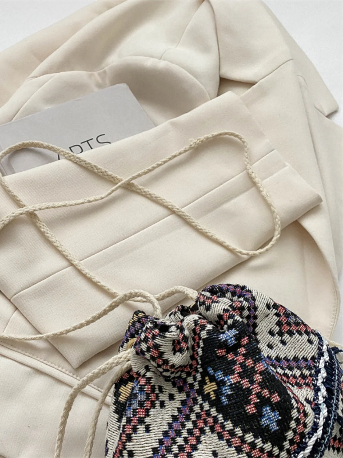 Tassel Spaghetti Strap Shoulder Bag - Image 8