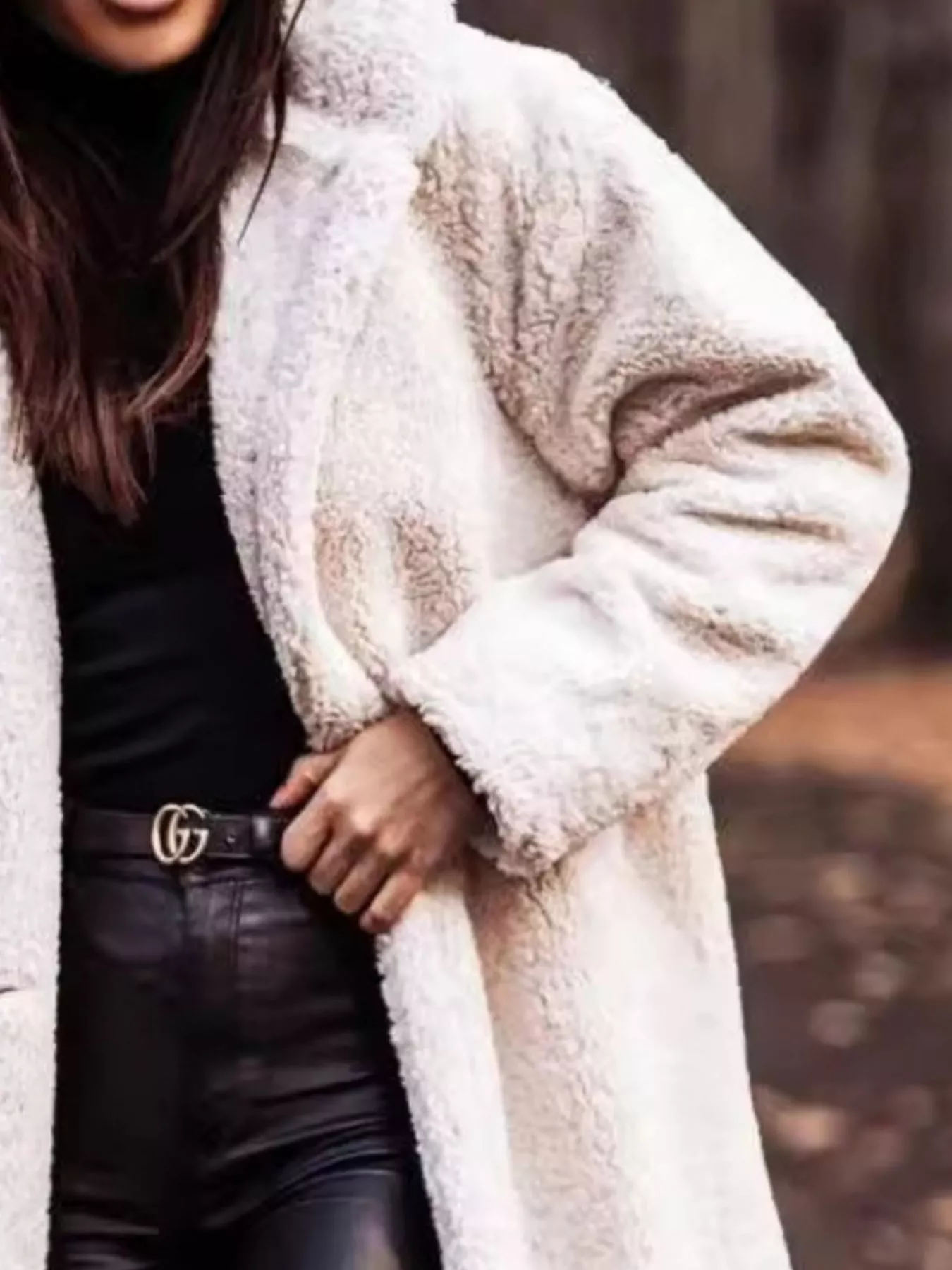 Teddy Bear Hooded Longline Outerwear - Image 14