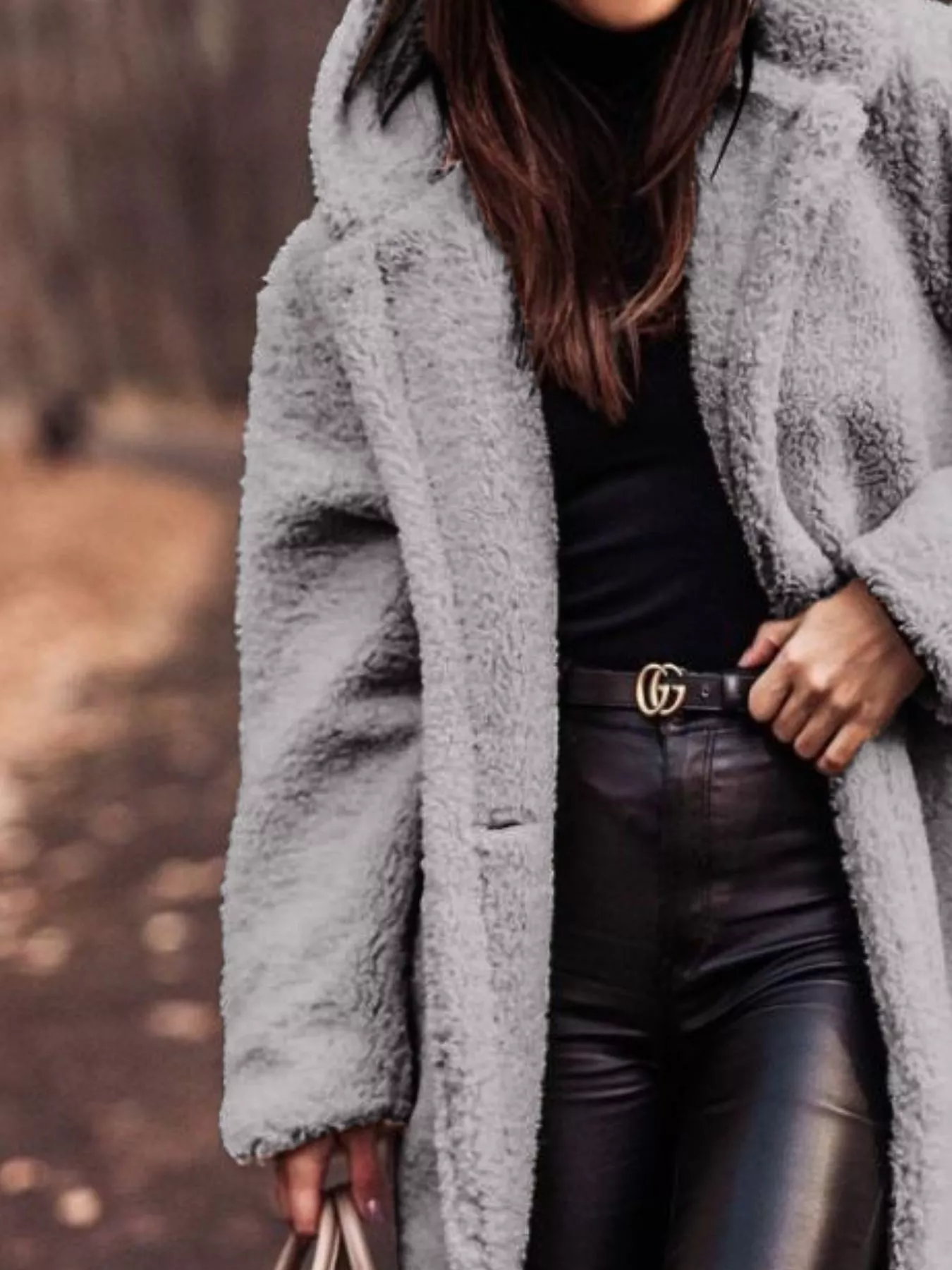 Teddy Bear Hooded Longline Outerwear - Image 5