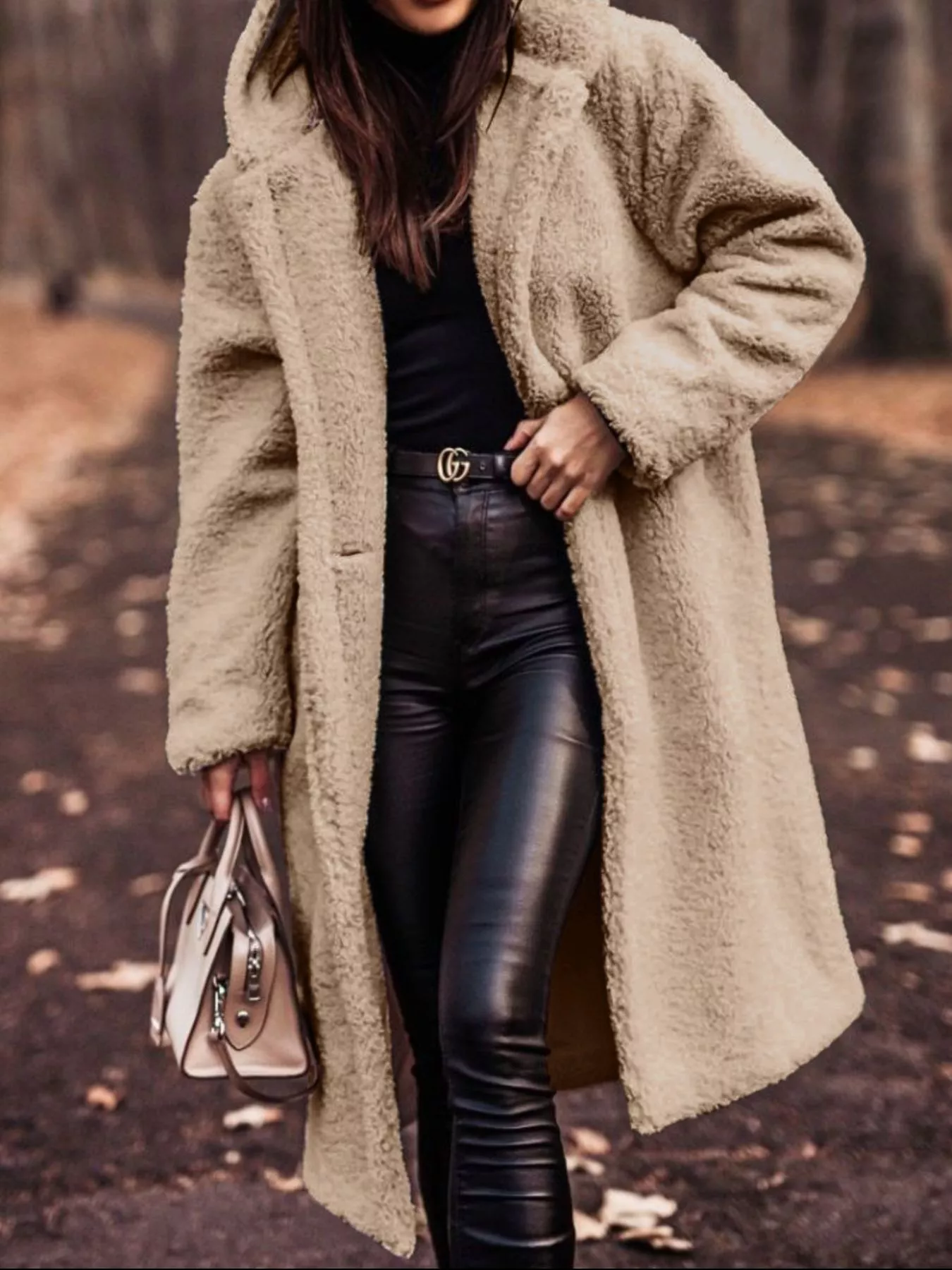 Teddy Bear Hooded Longline Outerwear - Image 7