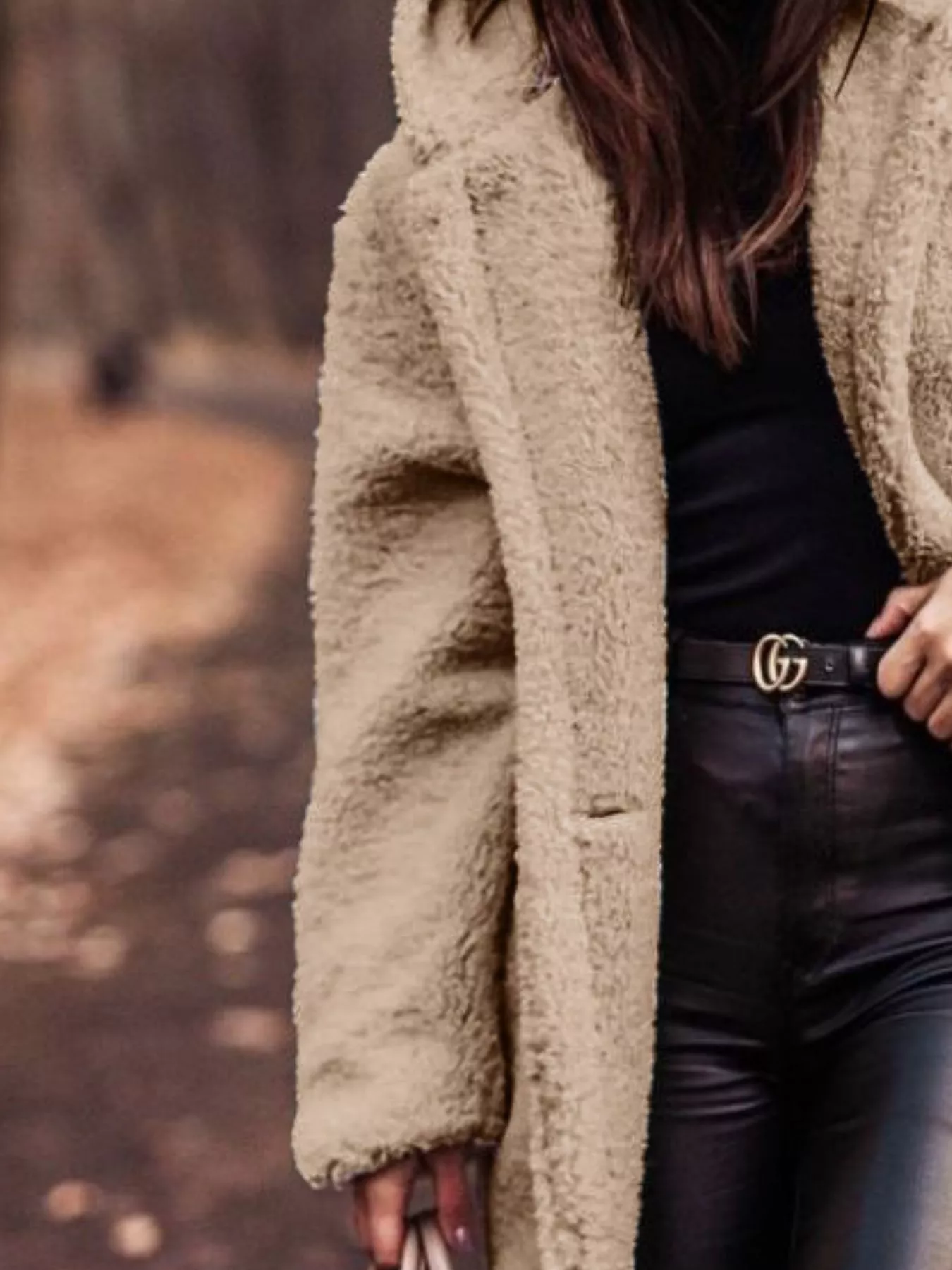 Teddy Bear Hooded Longline Outerwear - Image 8
