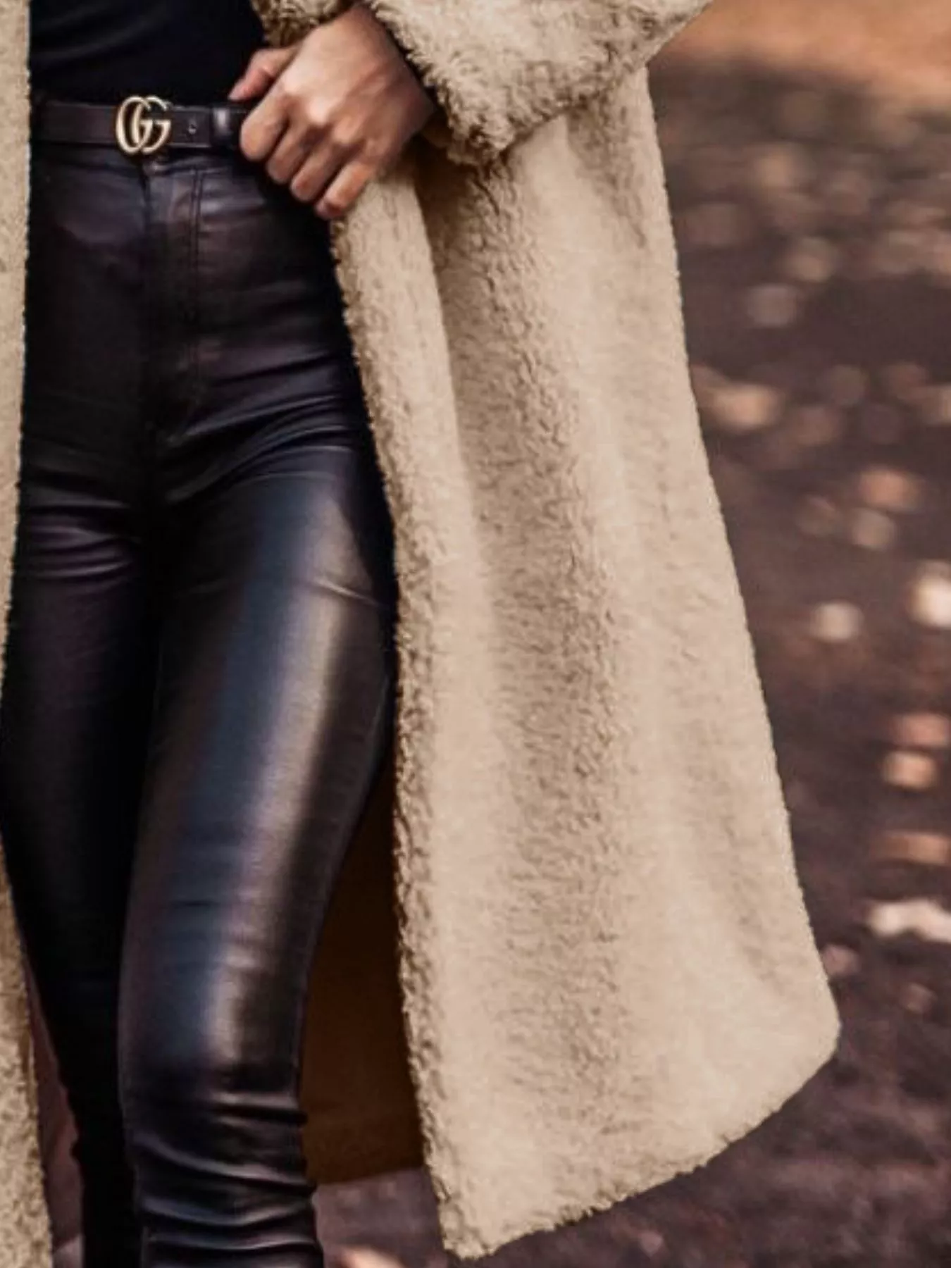 Teddy Bear Hooded Longline Outerwear - Image 9