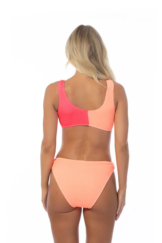 TEXTURED TWO TONE RING ACCENT BIKINI SET - Image 3