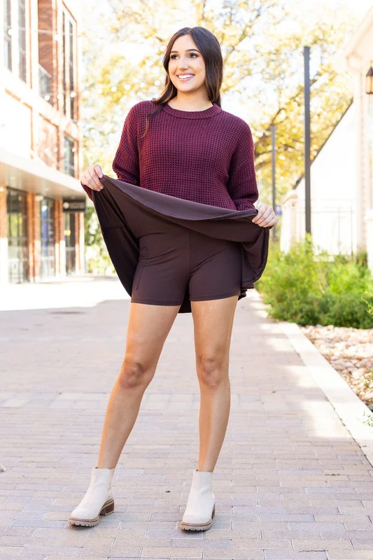 The Britt - Brown Skort - Image 17
