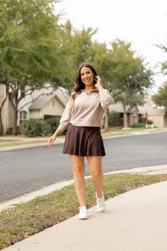 The Britt - Brown Skort - Image 7