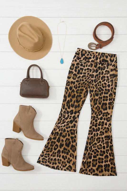 The Francesca Leopard Super Flares - Image 4
