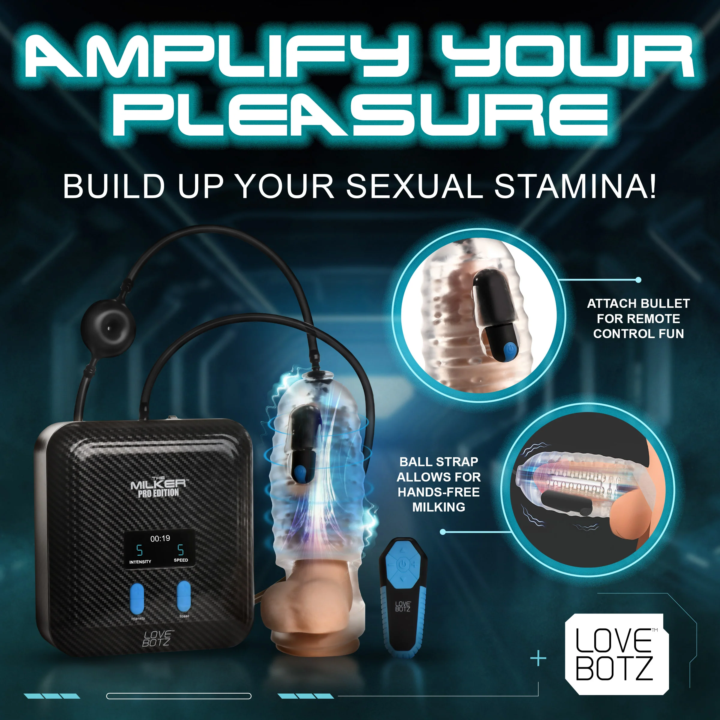 The Milker Stamina With Automatic Stroking, Suction And Vibration - Image 3