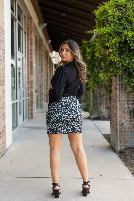 The Stella - Snow Leopard Jogger Skirt - Image 8
