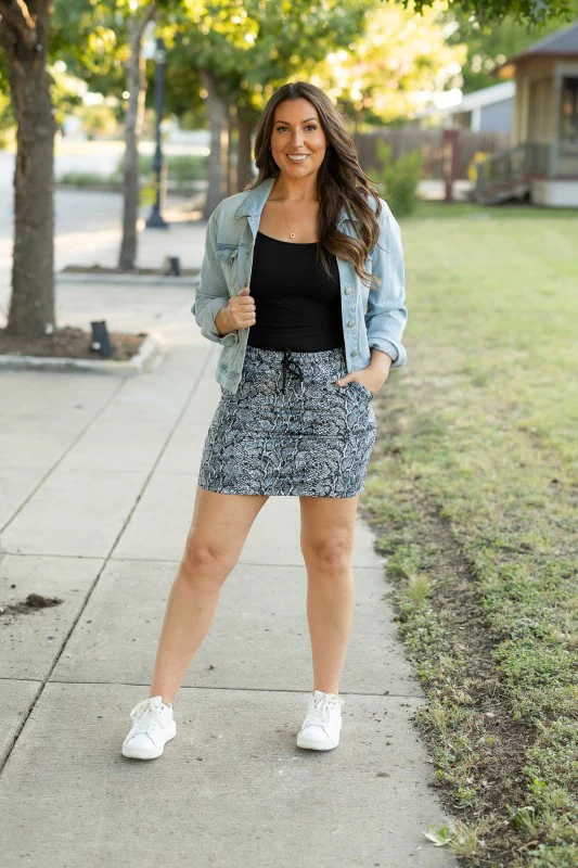 The Sydney Snakeskin Skirt - Image 3