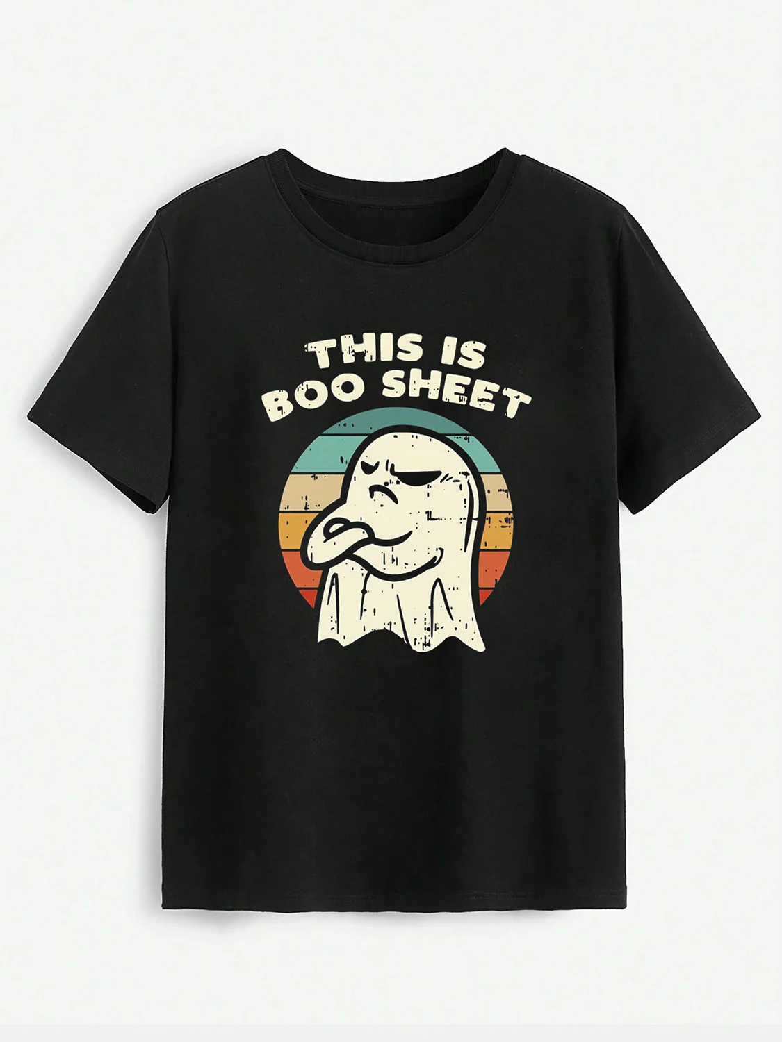 THIS IS BOO SHEET Round Neck T-Shirt - Image 3
