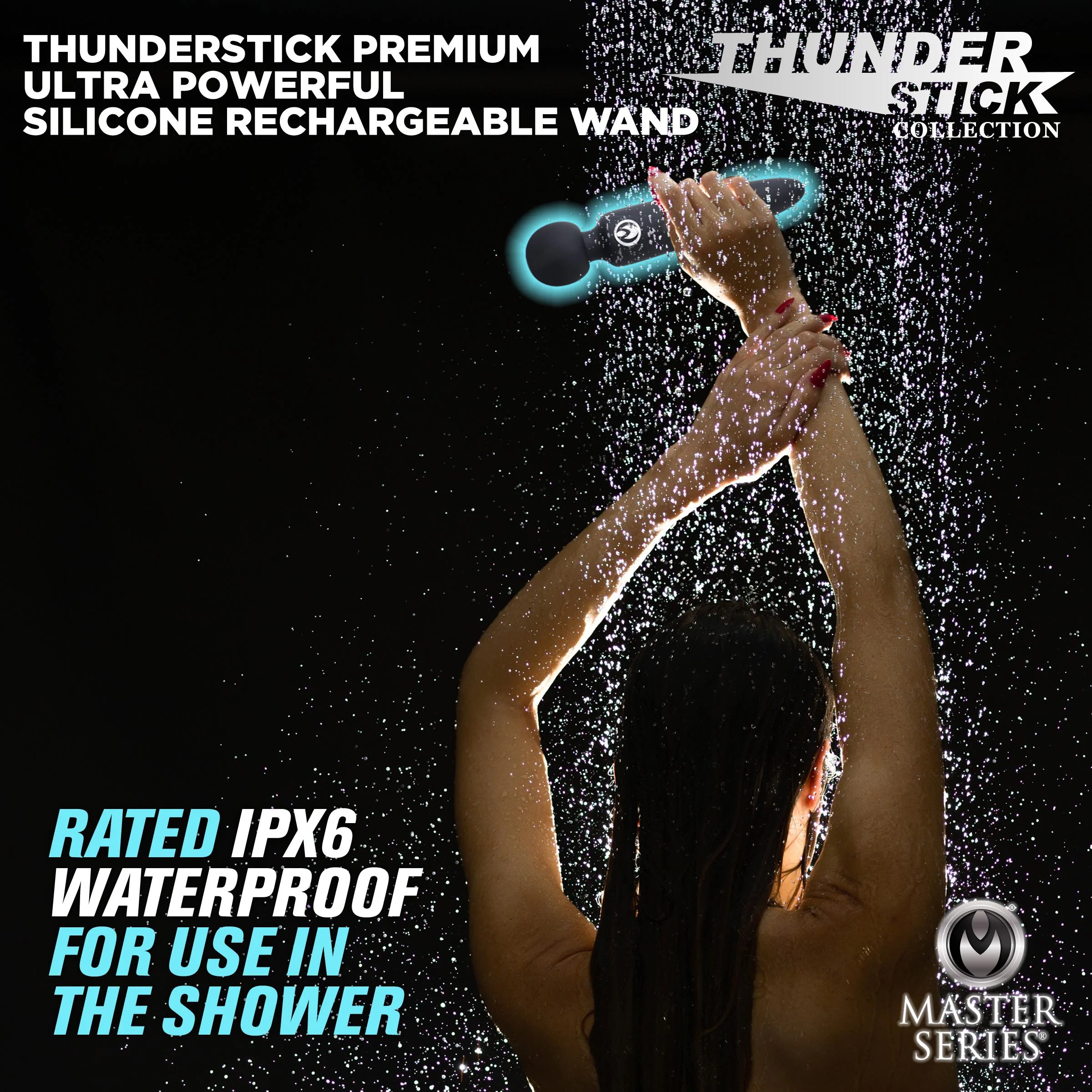 Thunderstick Premium Ultra Powerful Silicone Rechargeable Wand - Image 3