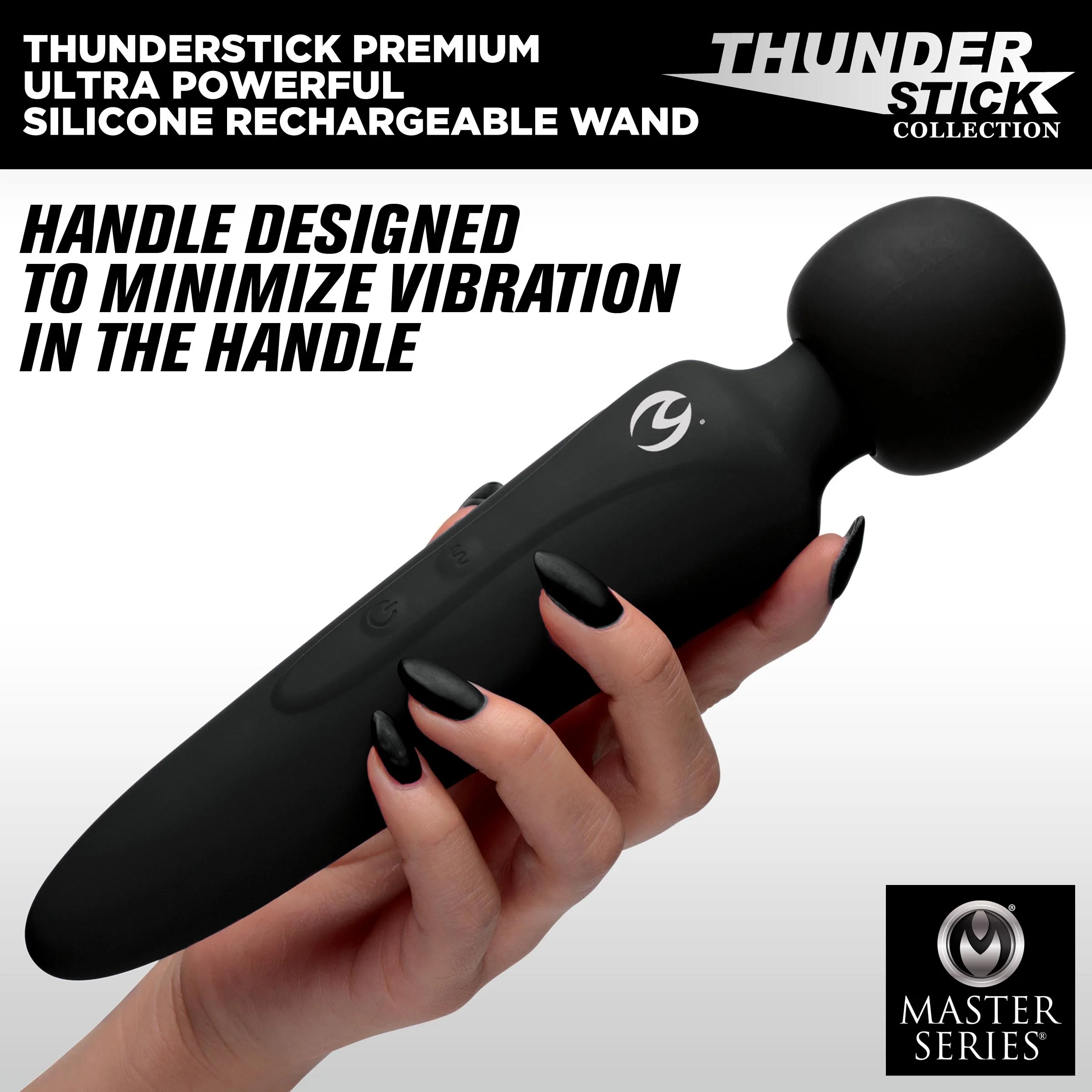 Thunderstick Premium Ultra Powerful Silicone Rechargeable Wand - Image 5