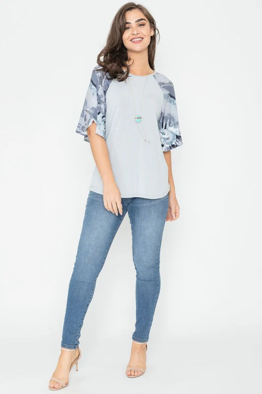 Tie Dye Ruffle Sleeve Tunic - Image 6