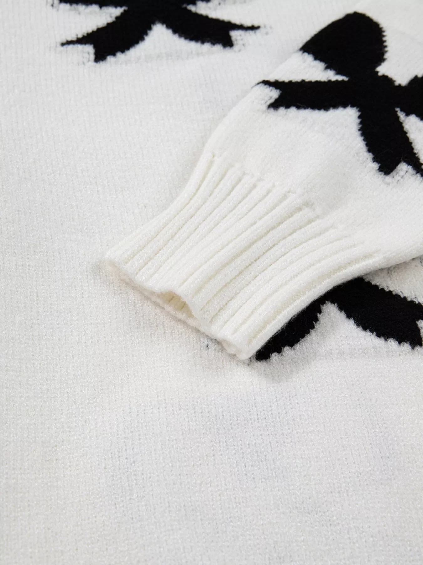 Tie Front Bow Pattern Cardigan - Image 8