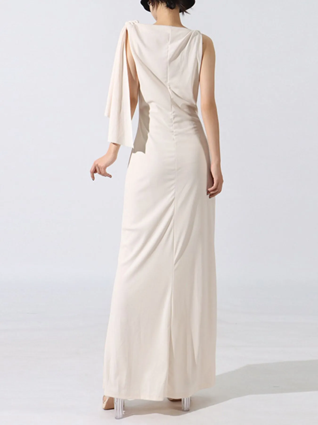 Tie Shoulder Sleeveless Maxi Dress - Image 5