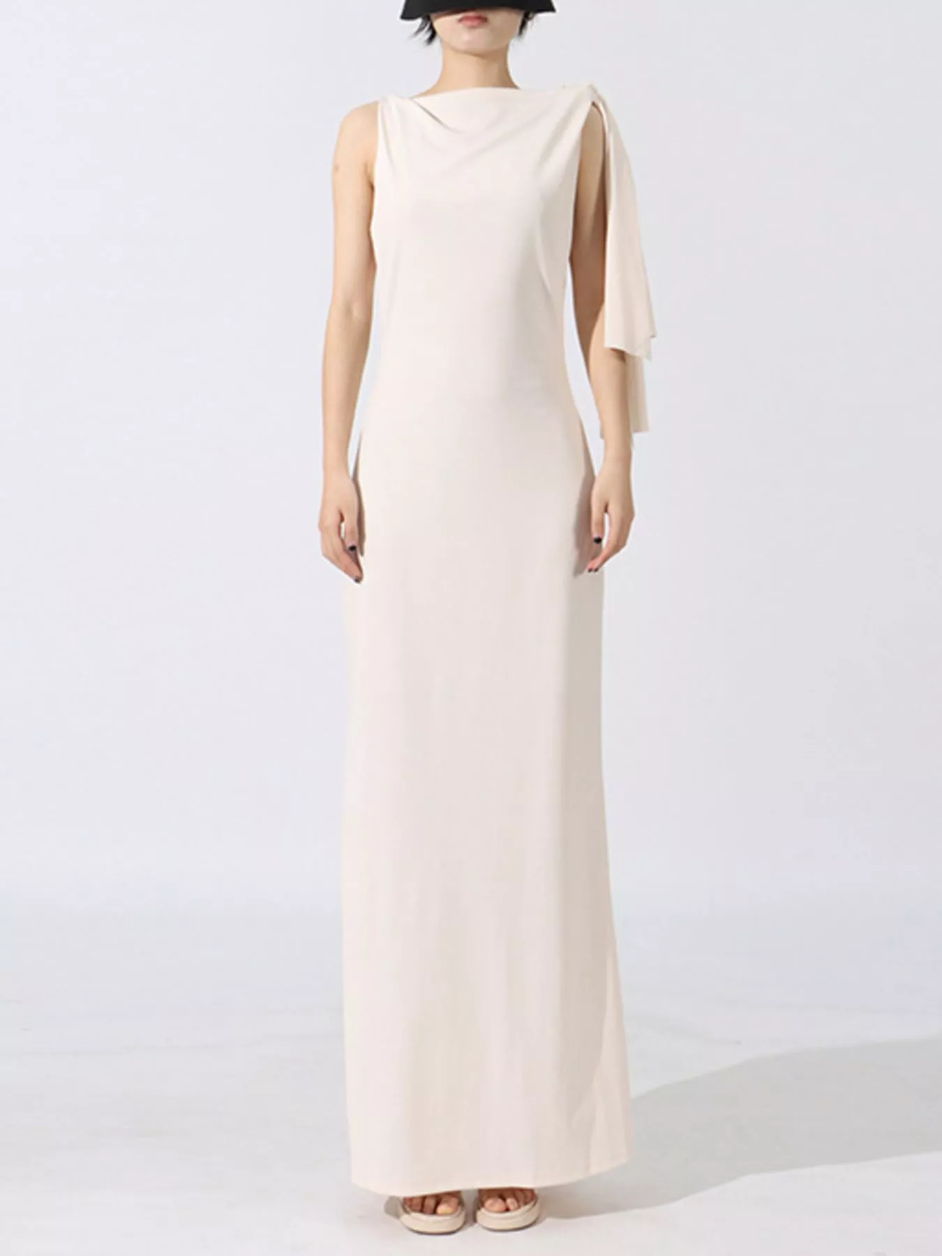 Tie Shoulder Sleeveless Maxi Dress - Image 7