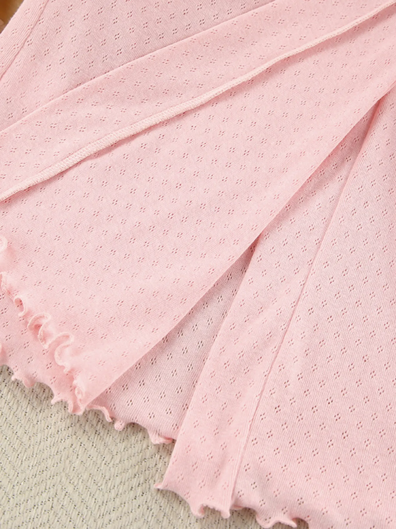 Tie Waist Kimono Sleeve Lounge Nightgown - Image 6