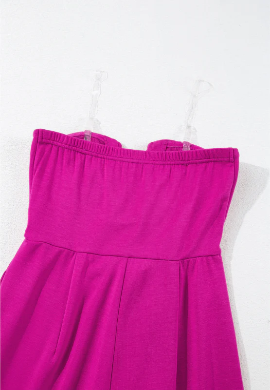 Tied Tube Wide Leg Jumpsuit - Image 9