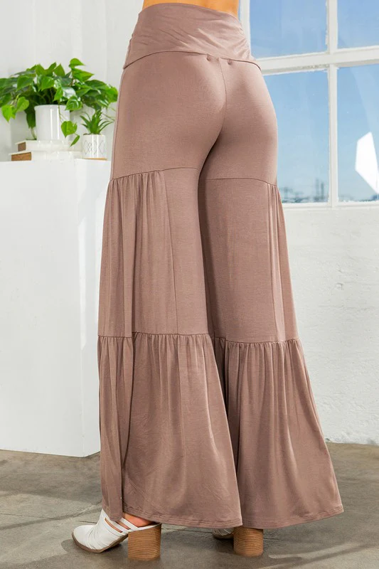 Tiered Ruffle High Waisted Wide Leg Pants - Image 11