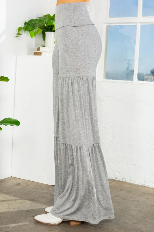 Tiered Ruffle High Waisted Wide Leg Pants - Image 15