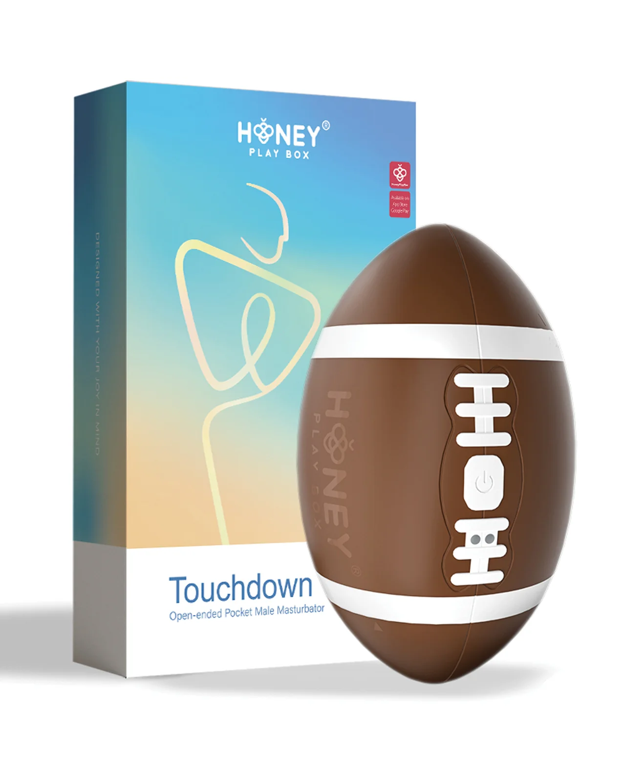 Touchdown Open Ended Pocket Male Masturbator - Brown - Image 5