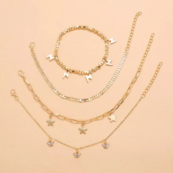 Trendy Player Anklet Set - Image 2