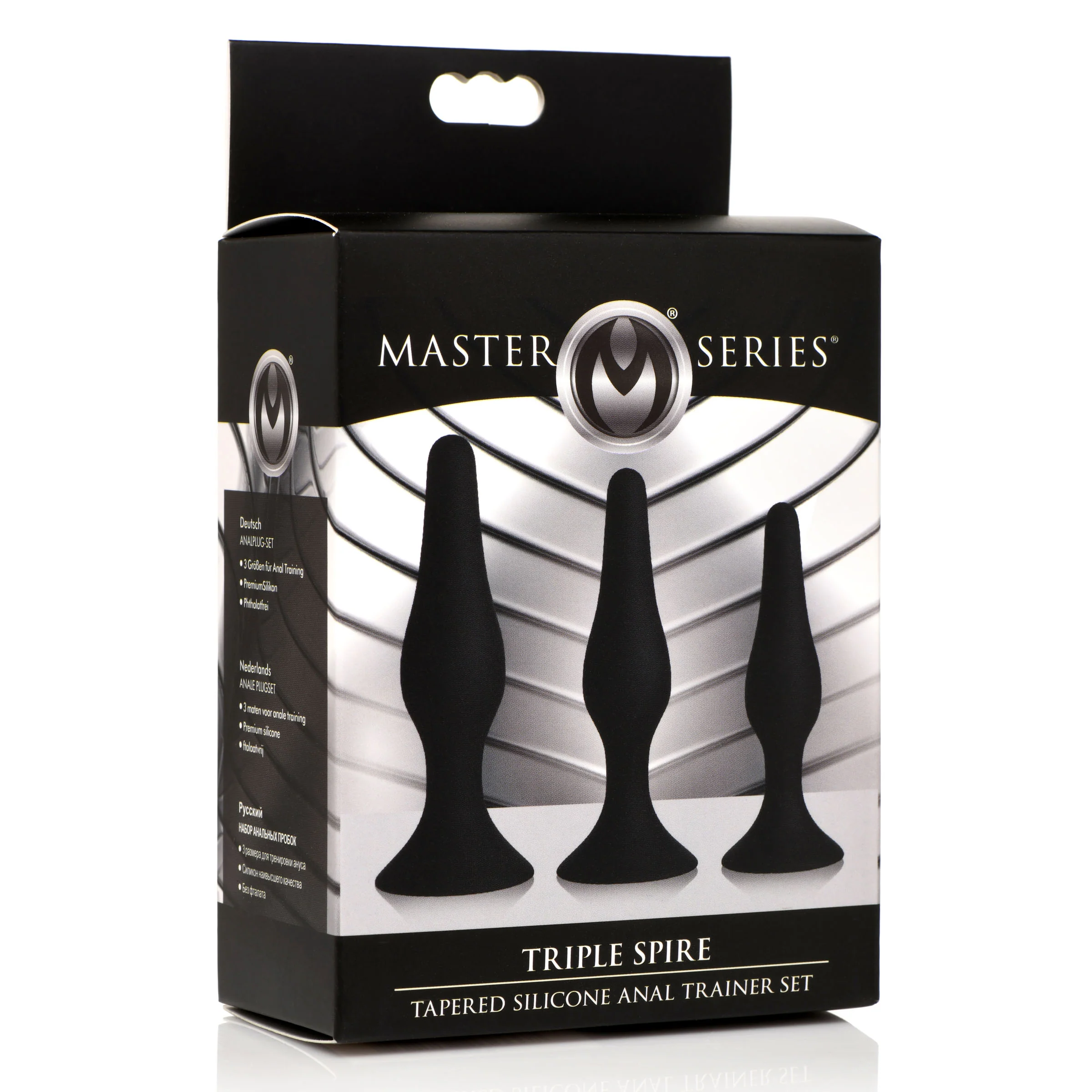 Triple Spire Tapered Silicone Anal Trainer Set - Image 4