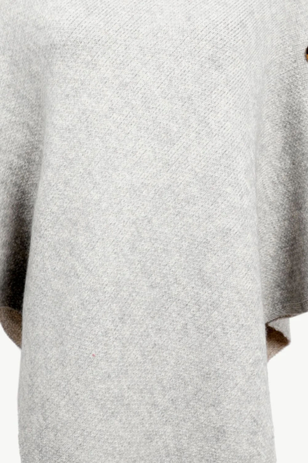 Turtleneck Buttoned Poncho - Image 13