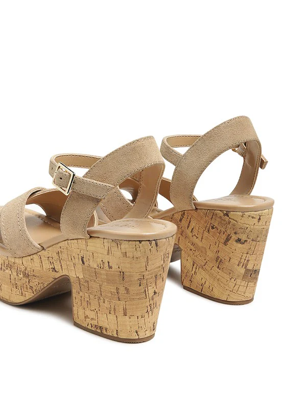 ULLA HIGH HEELED BLOCK SANDAL IN BLACK - Image 9