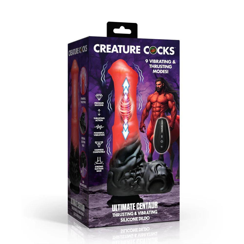 Ultimate Centaur Thrusting & Vibrating Silicone Dildo - Image 6