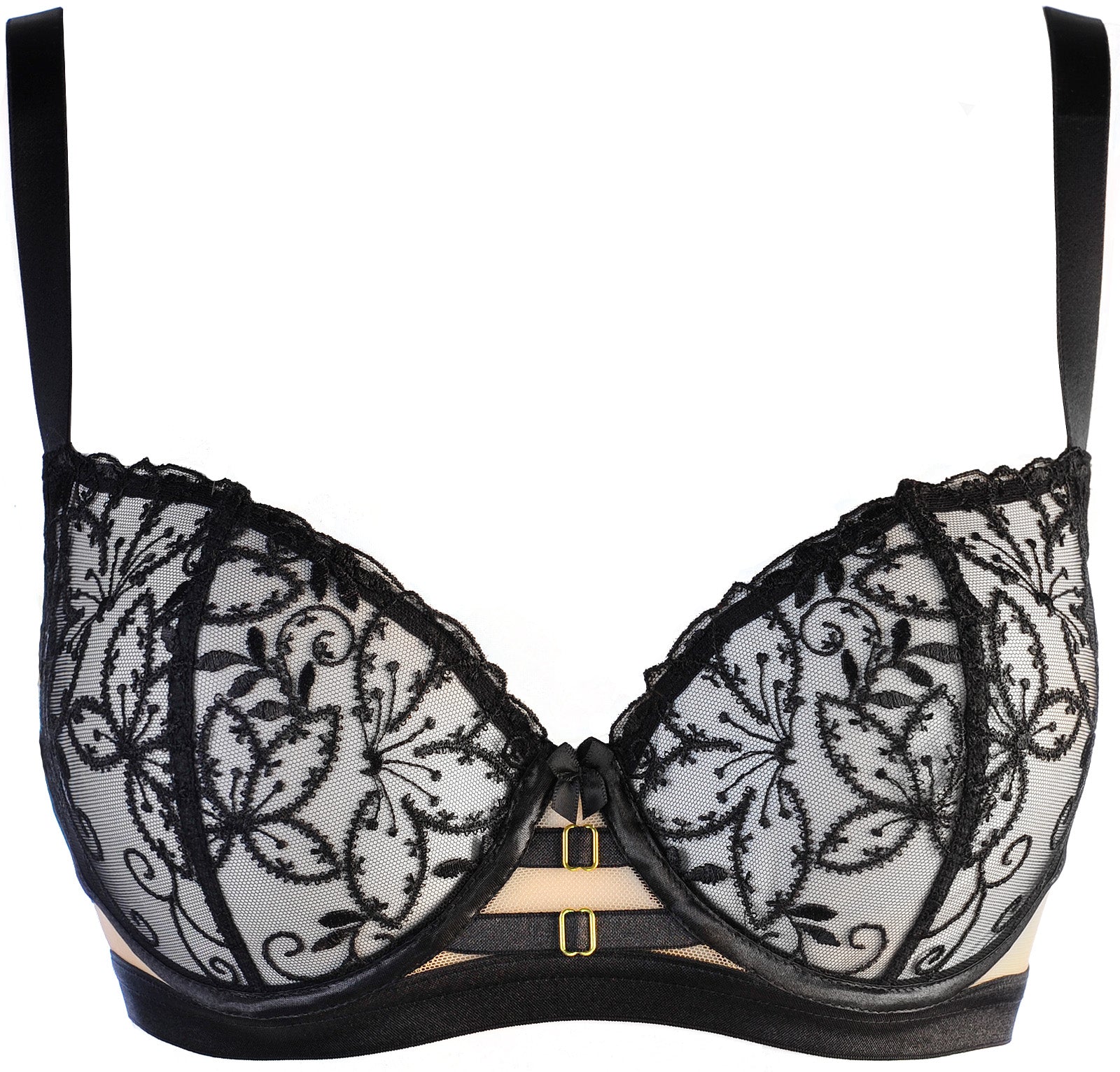 Ultra Sheer Balconette Bra Axami Black Angel - Image 5