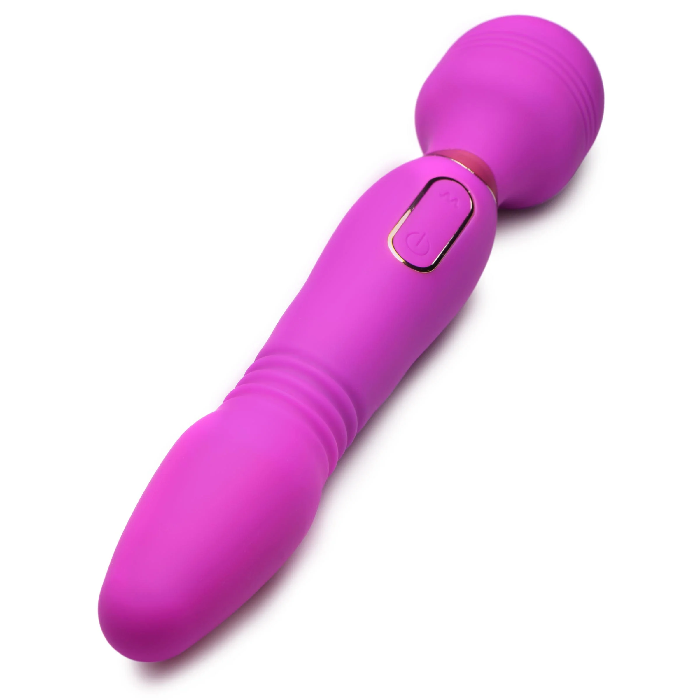 Ultra Thrust-her Deluxe Thrusting And Vibrating Silicone Wand - Image 4