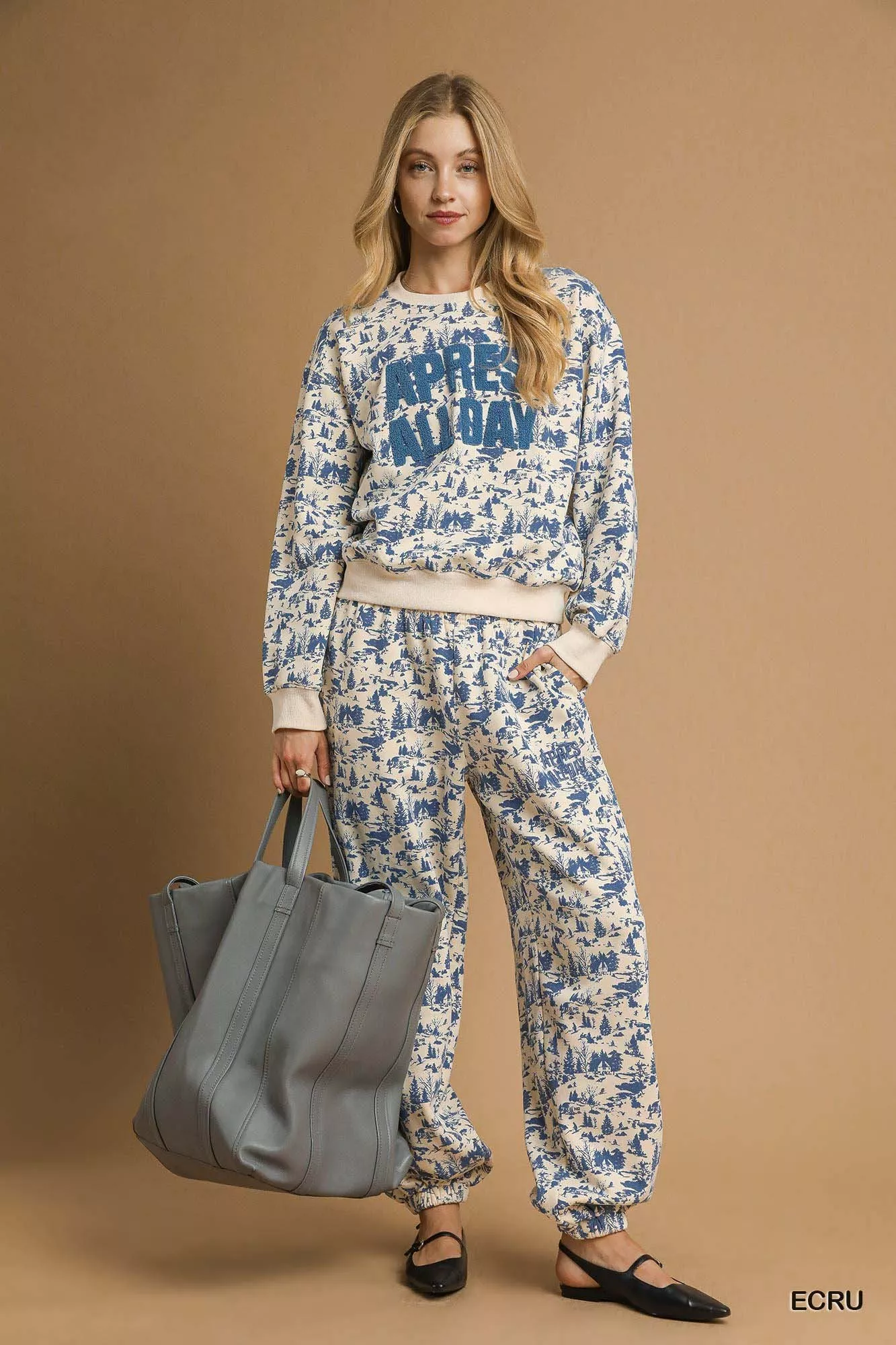 Umgee Scenic Print Casual Sweatpants - Image 3