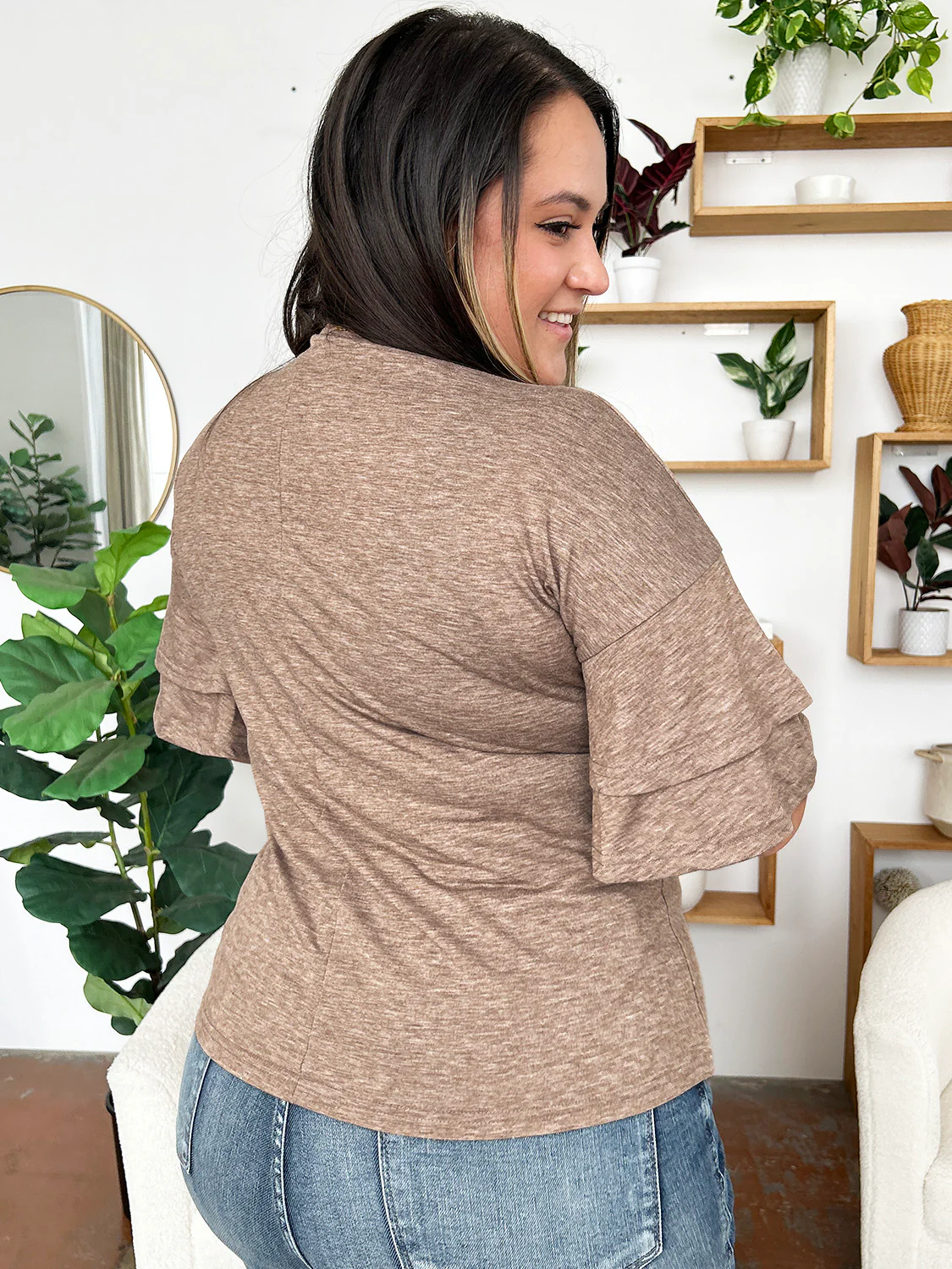 V-Neck Half Sleeve Blouse - Image 7