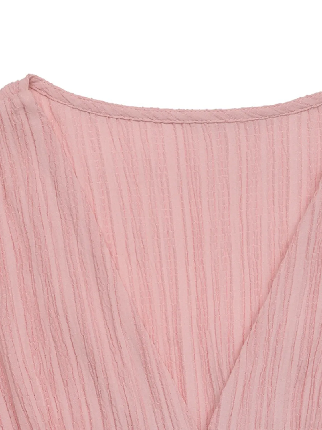 V-Neck Puff Sleeve Dress - Image 6