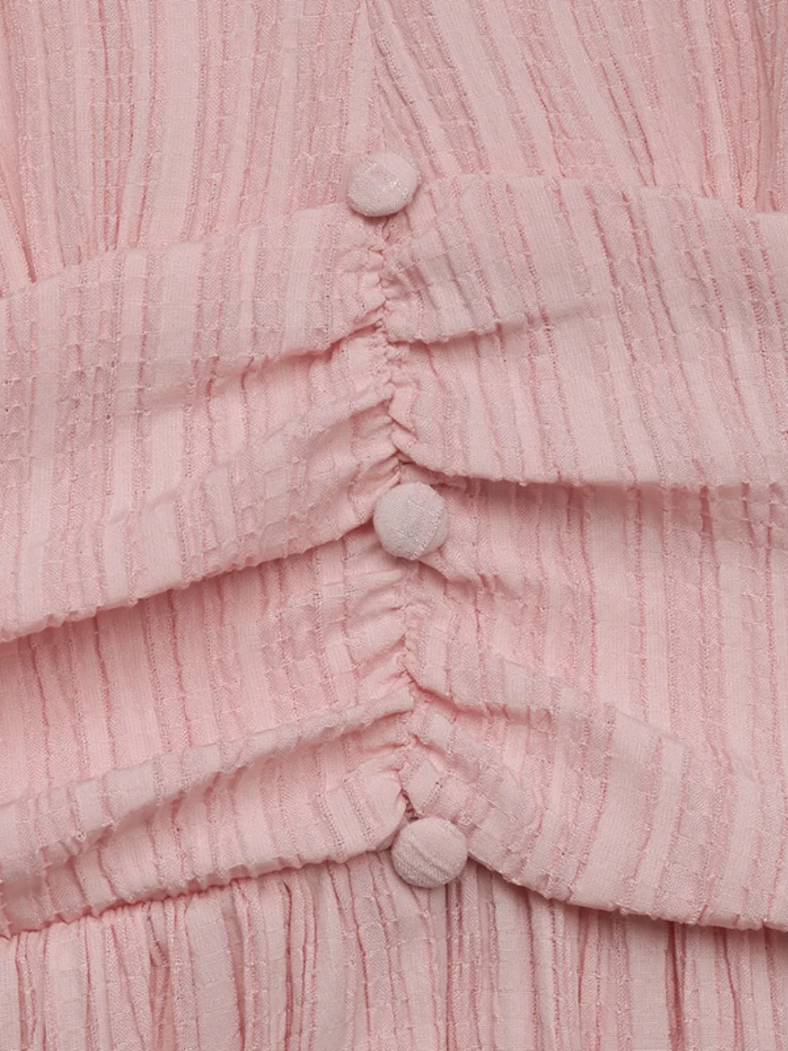 V-Neck Puff Sleeve Dress - Image 8