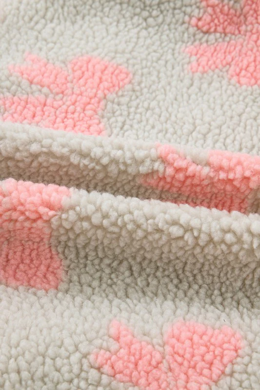 Valentine Bow Sherpa Quarter Zip Sweatshirt - Image 9