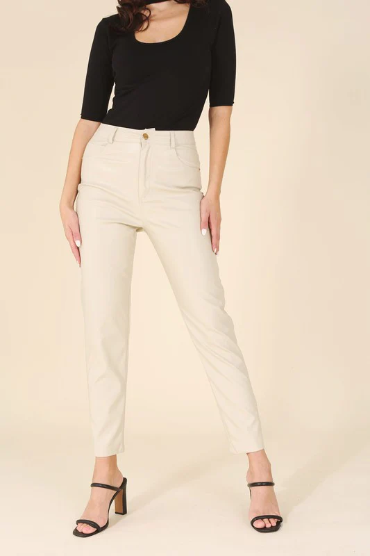 Vegan leather pants - Image 12