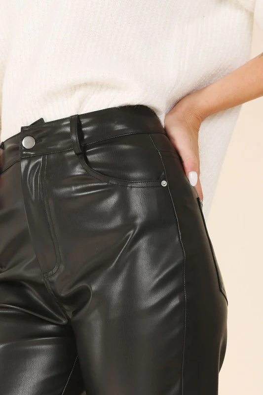 Vegan leather pants - Image 2