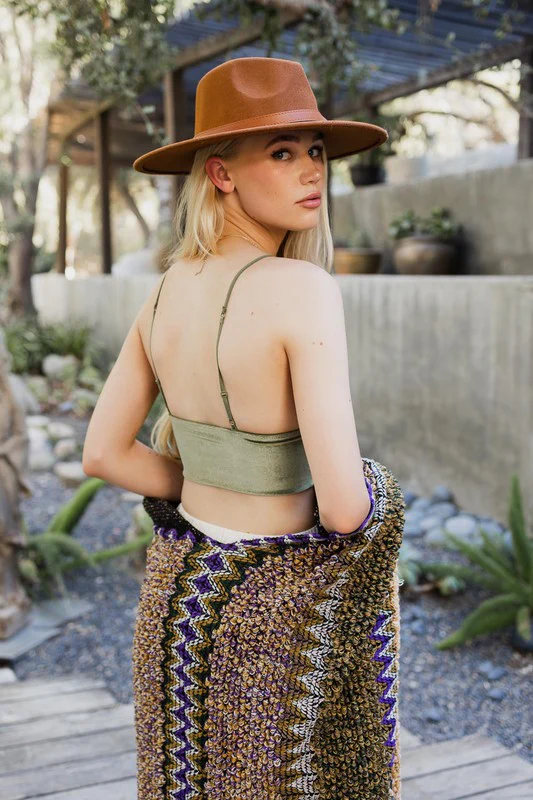 Velvet Longline Bralette - Image 3