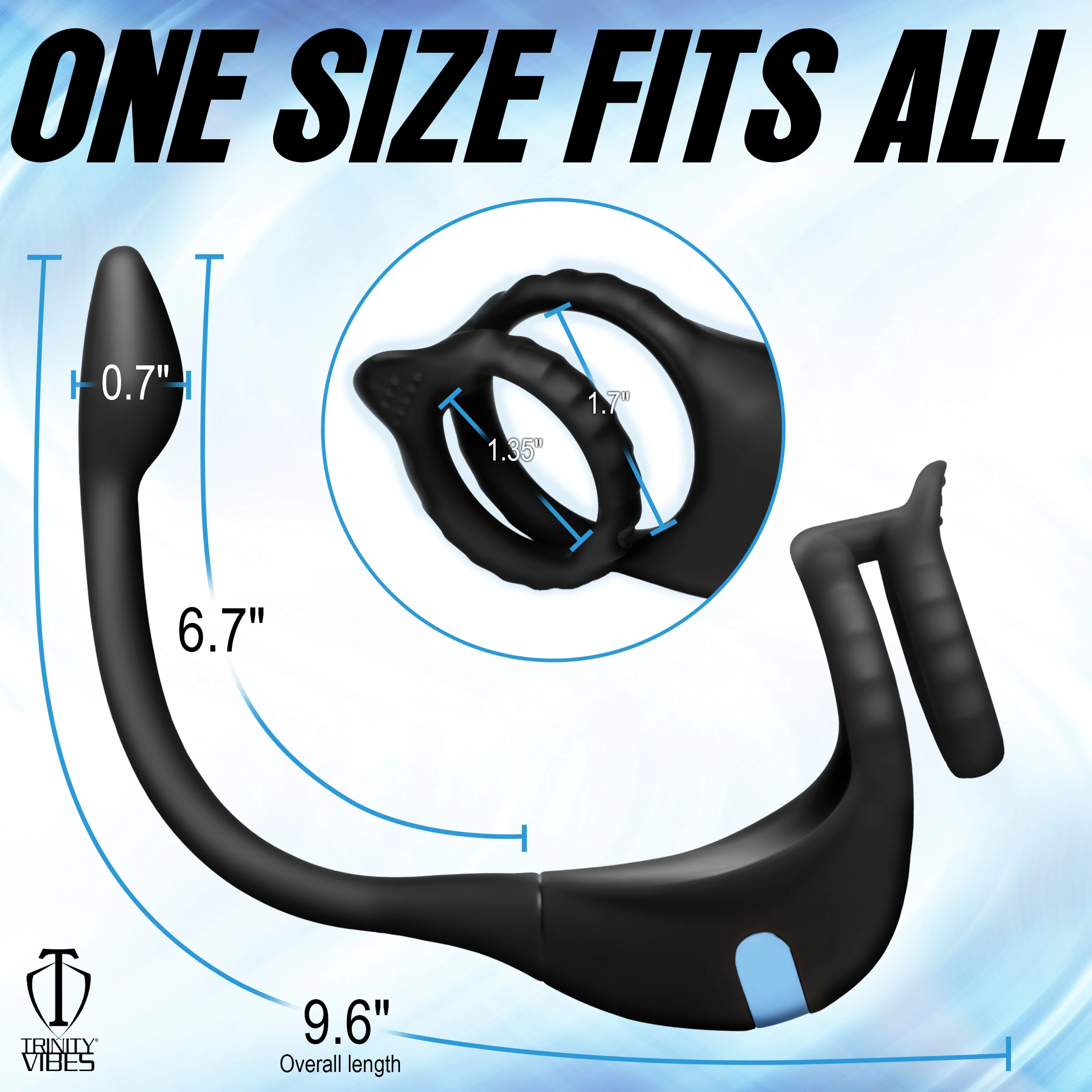 Vibrating Silicone Cock Ring And Anal Stimulator - Image 5