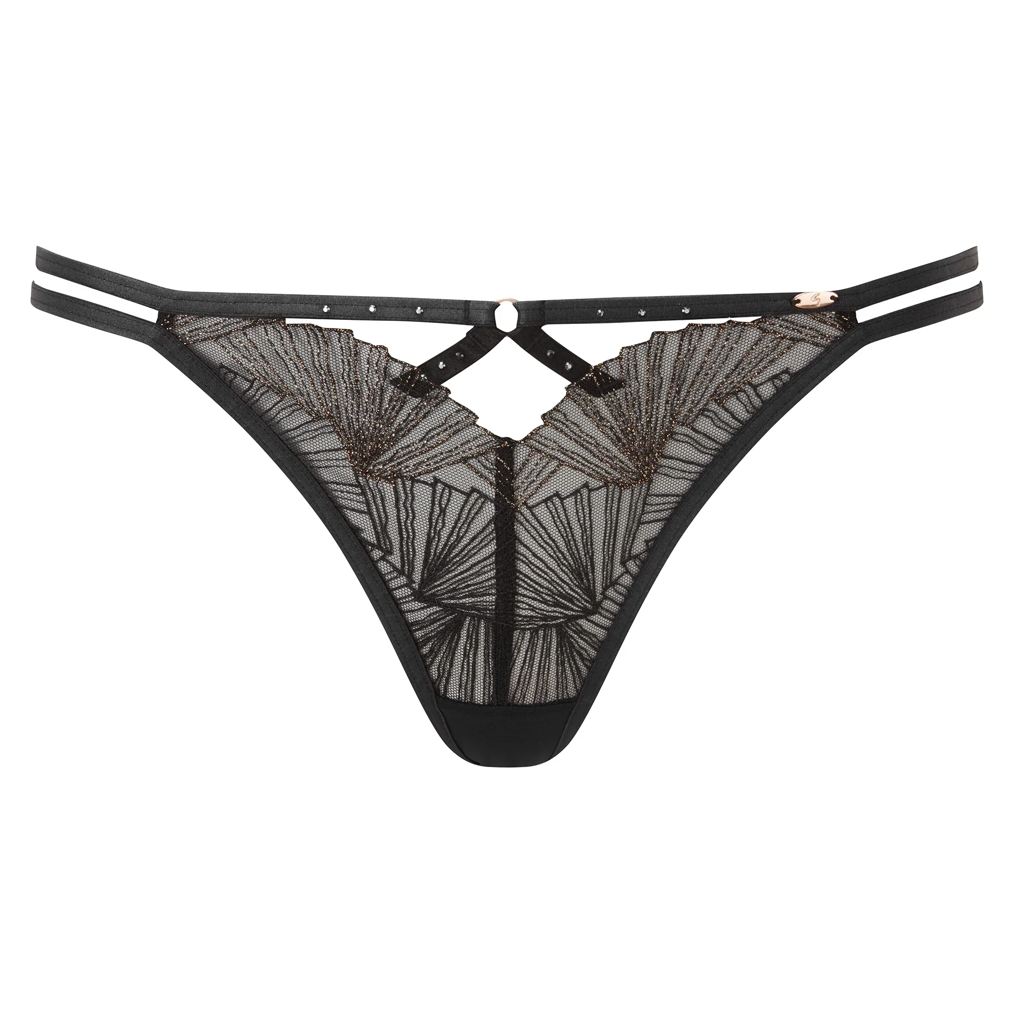 Gossard VIP Captivate Sheer Strappy Thong Panty - Image 3
