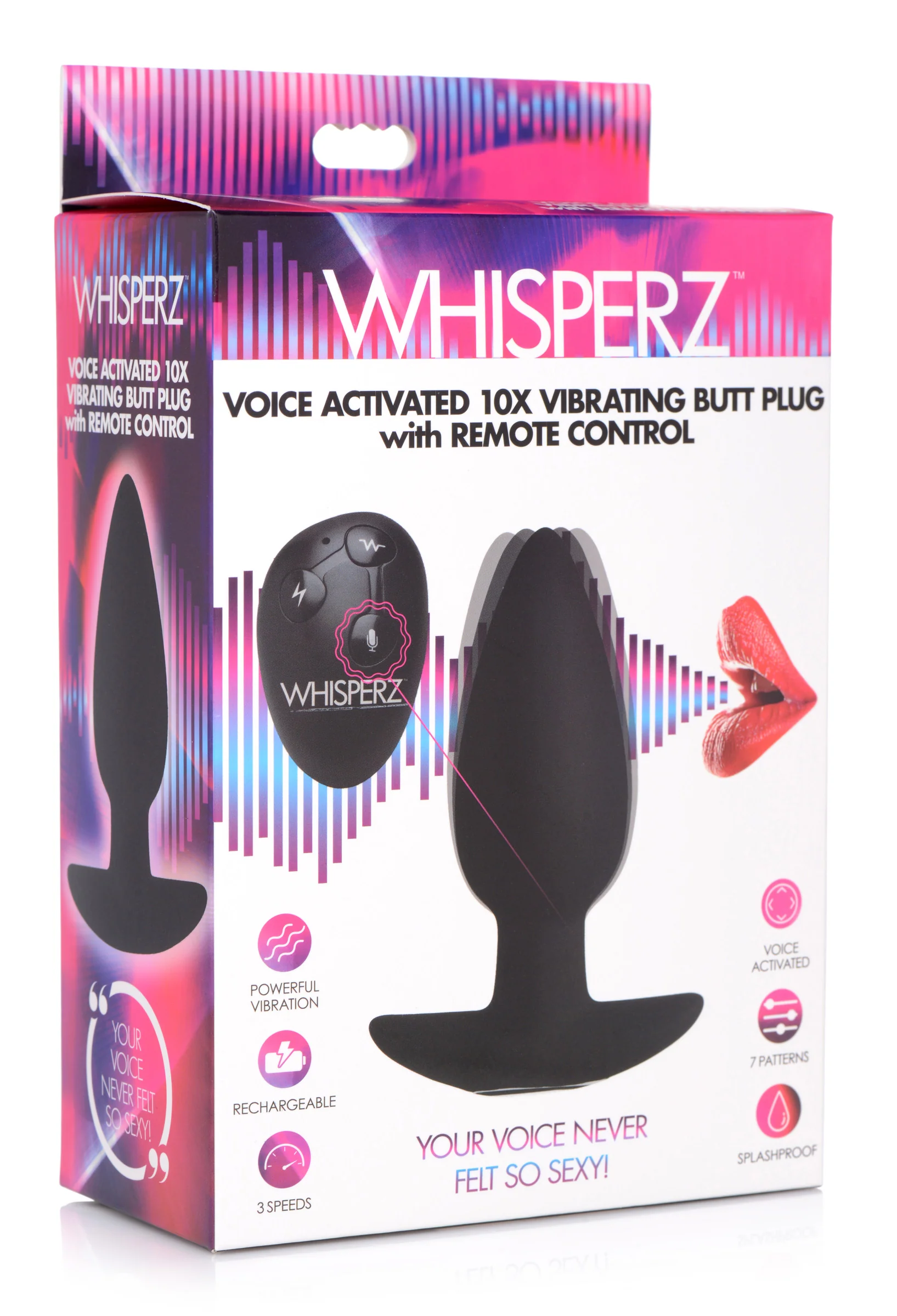 Voice Activated 10x Vibrating Butt Plug With Remote Control - Image 3