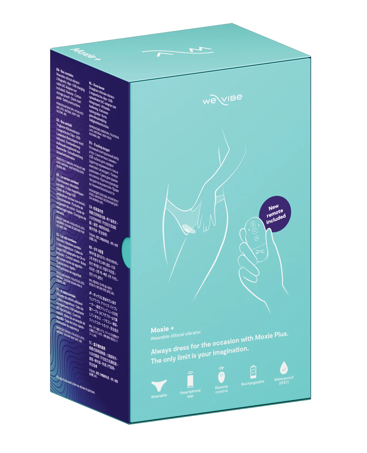 We-Vibe Moxie+ Panty Vibe - Aqua - Image 2
