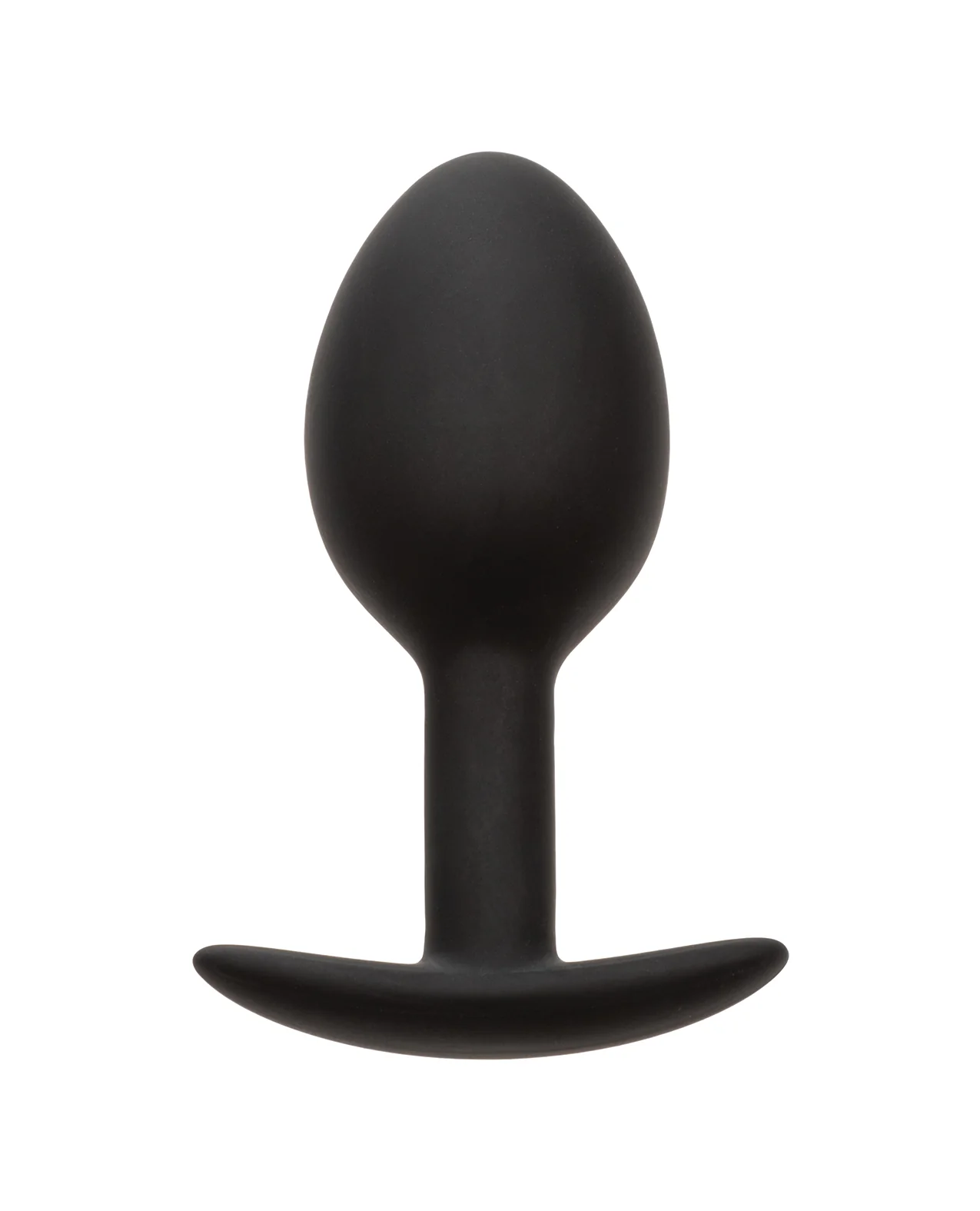 Weighted Silicone Anal Plug - Black - Image 2