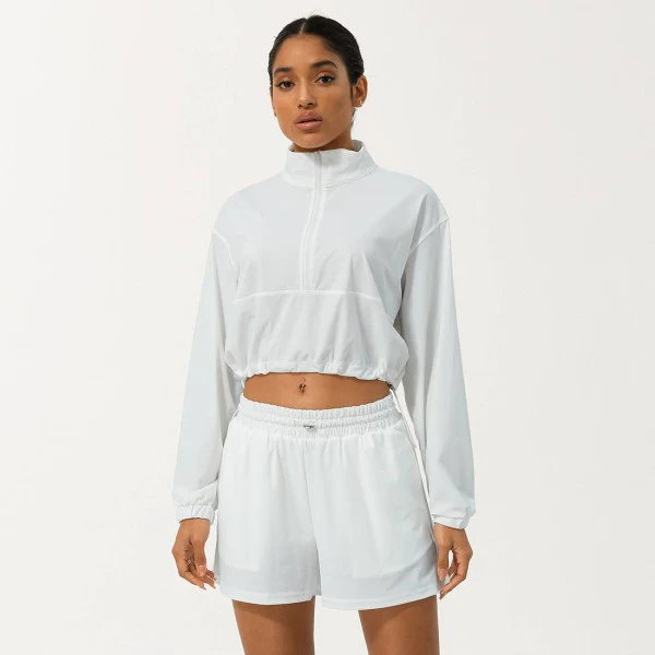 Well-in Vogue Momentum Half-Zip Shorts Set - Image 10
