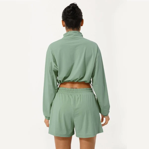 Well-in Vogue Momentum Half-Zip Shorts Set - Image 6